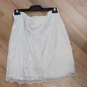 White Lace Skirt